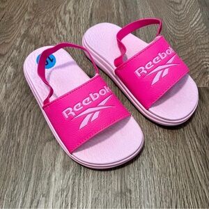 Reebok Kids NWOT Dual Density Pink Slide Sandals